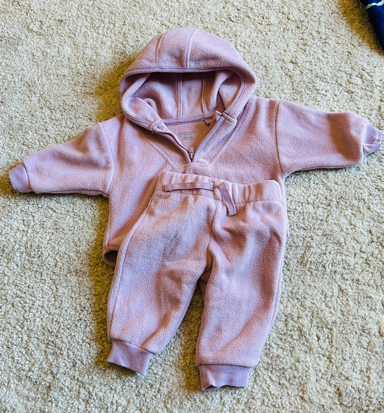Primark Baby Fleece Hoodie and Pants Set