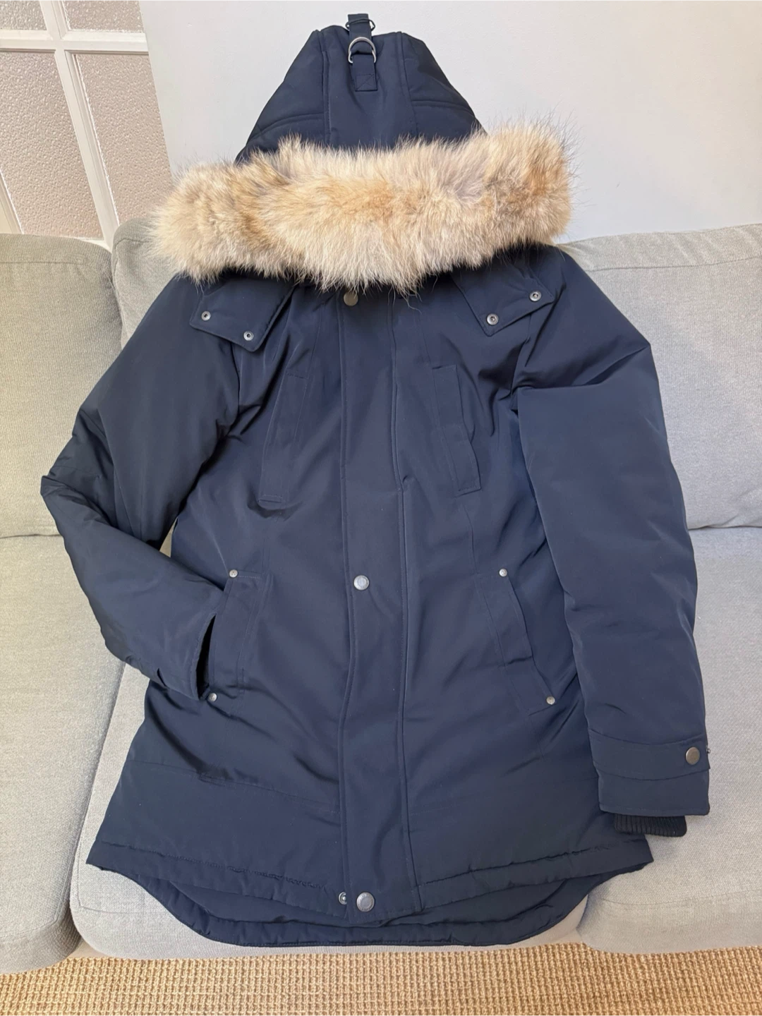 MOOSE KNUCKLES ORIGINAL 3Q DOWN JACKET , removable Shearling