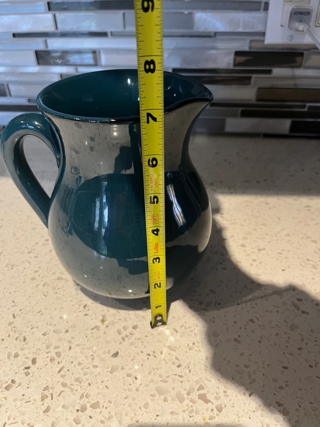 Teal Ceramic Pitcher - photo 4