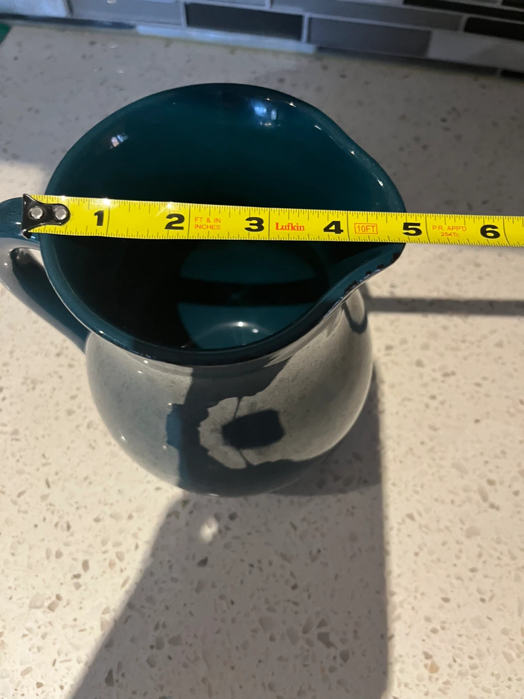 Teal Ceramic Pitcher - photo 5