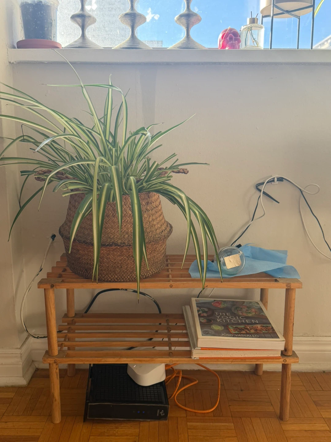 Two-Tier Wooden Shelf - photo 2