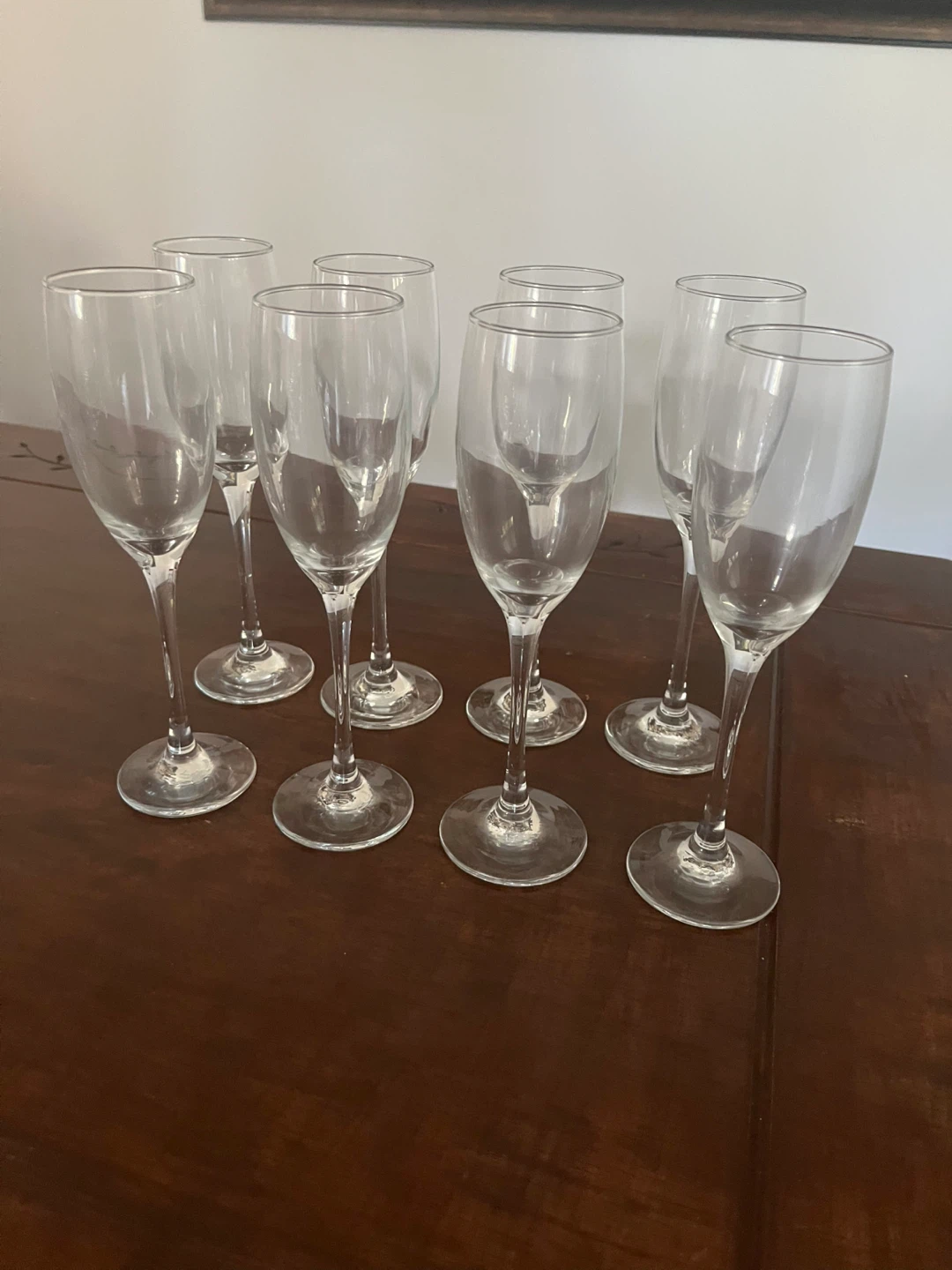Set of 8 Champagne Flutes