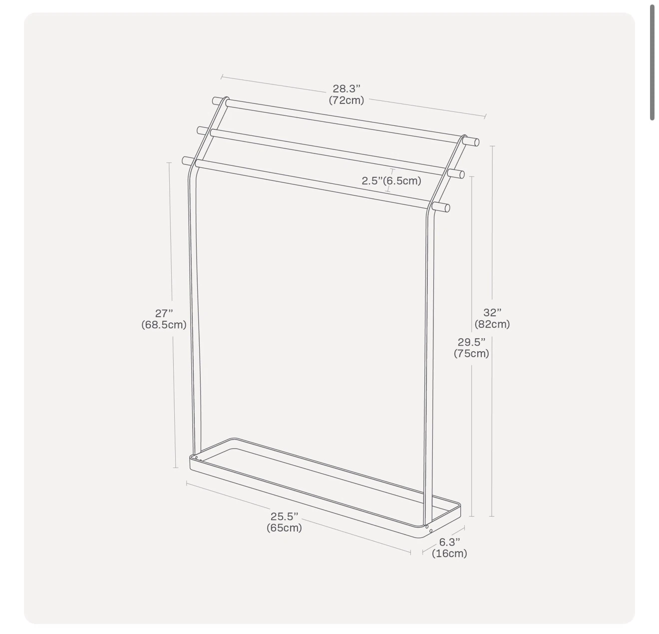 Yamazaki towel rack - photo 5