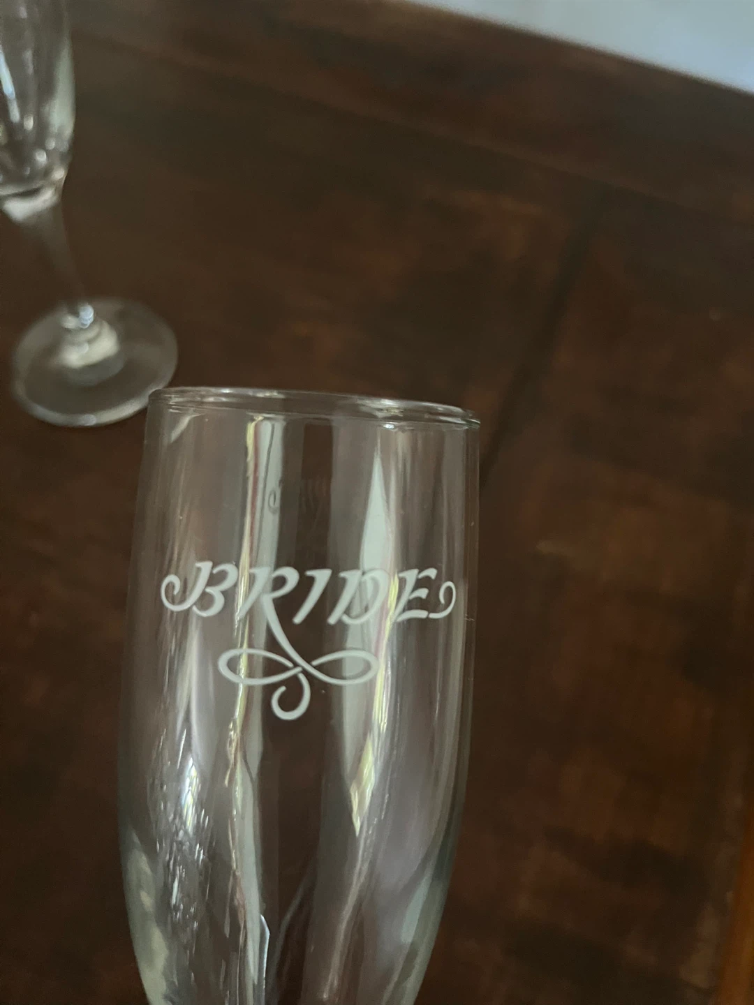 Set of Bride and Groom Champagne Flutes - photo 2