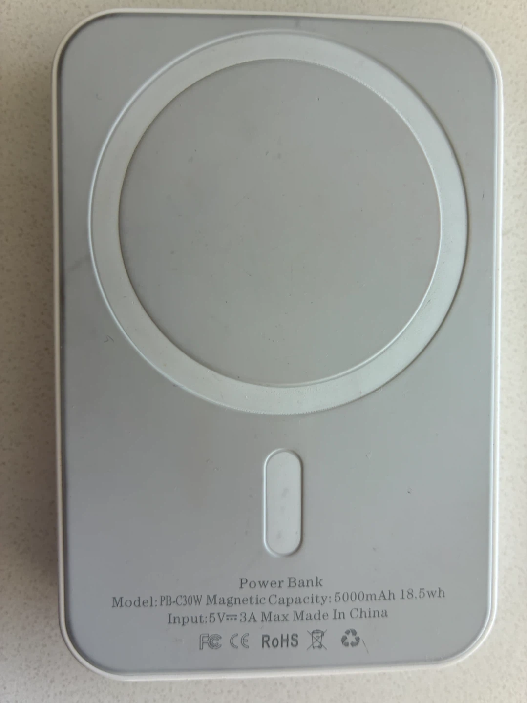 PB-C30W Magnetic Power Bank 5000mAh