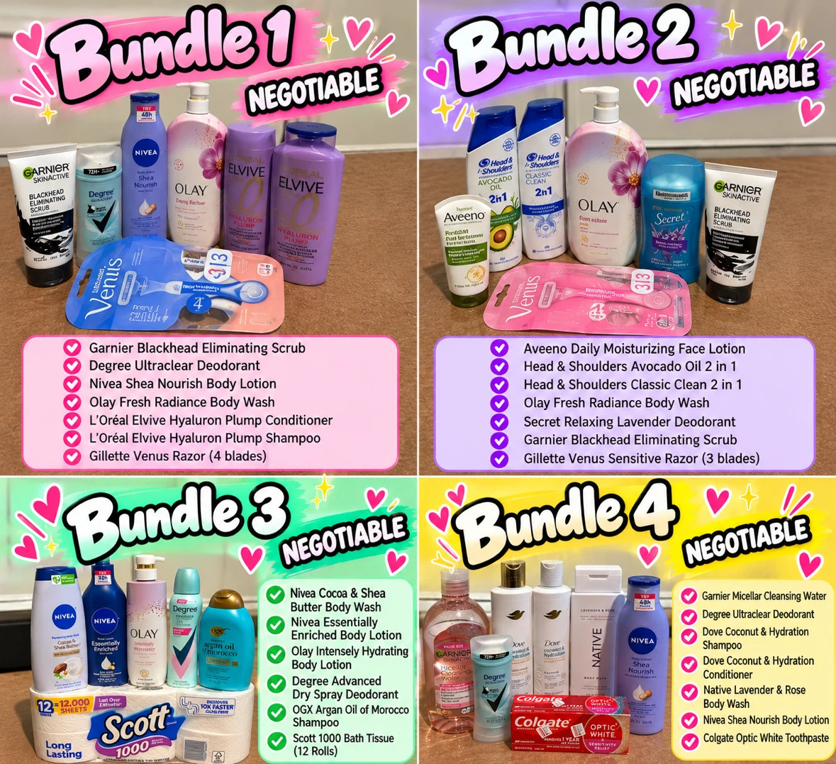 Personal Care and Household Product Bundles