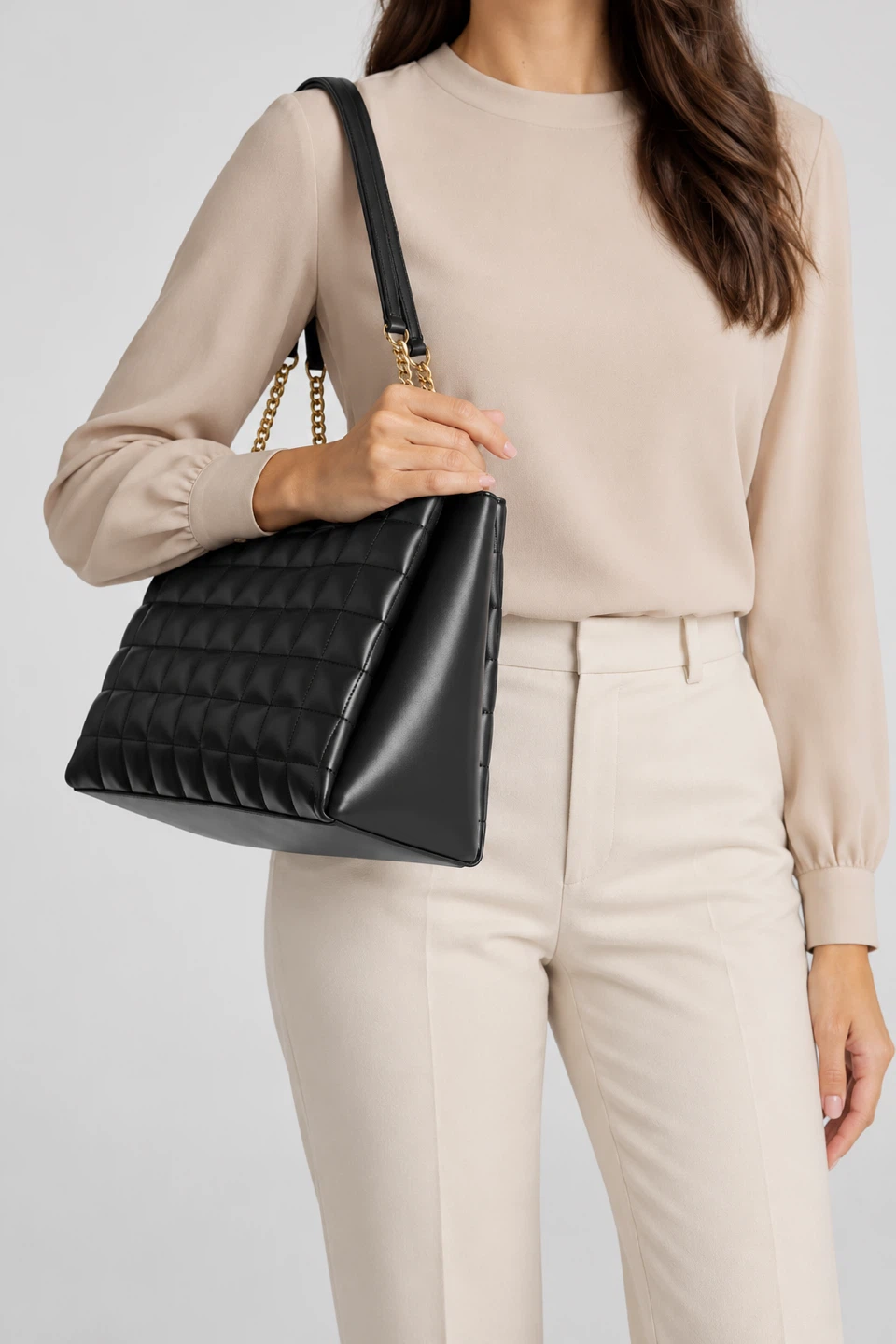 Michael Kors Soho Black Quilted Shoulder Bag