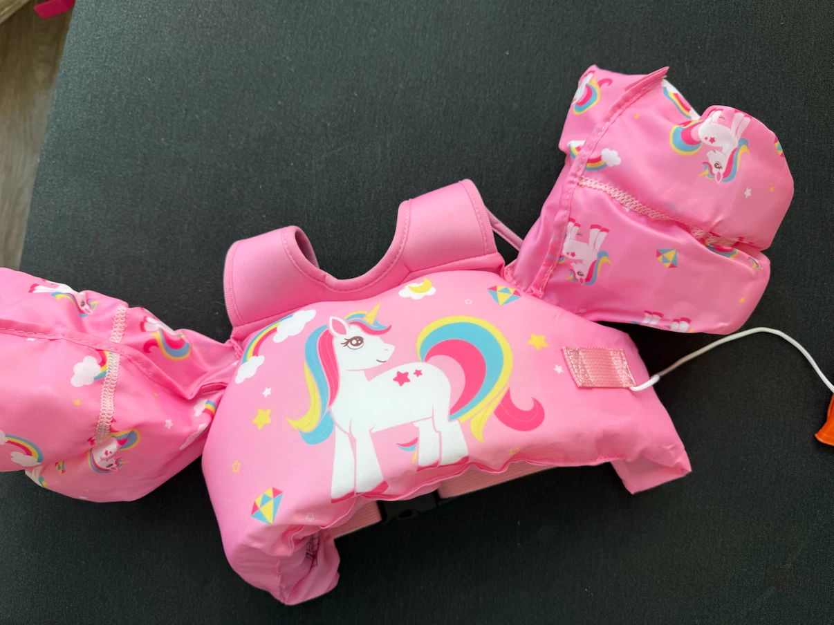 Minnie Mouse Swim Top and Unicorn Puddle Jumper - photo 2