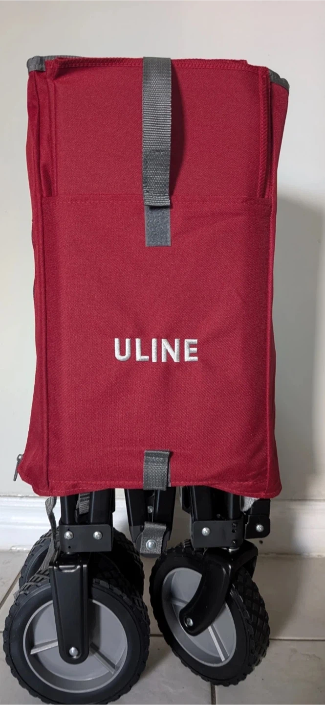 Uline Foldable Utility Wagon Red brand new with box