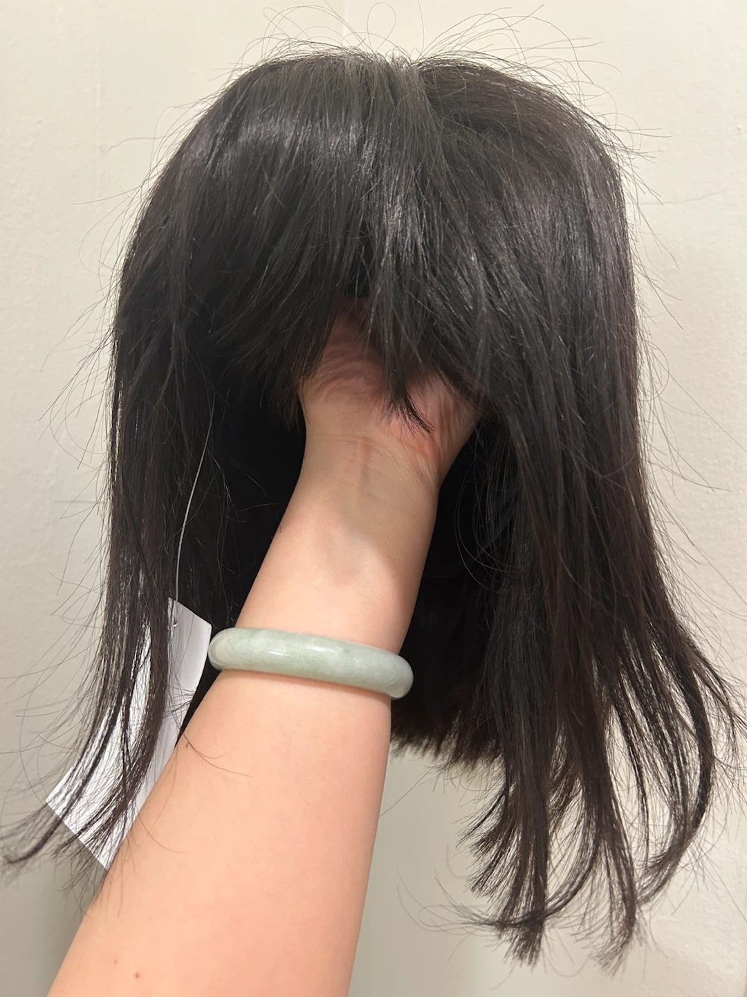 NEW 100% Human Hair Wig - 10" Black Lace Bob with Bangs - photo 3