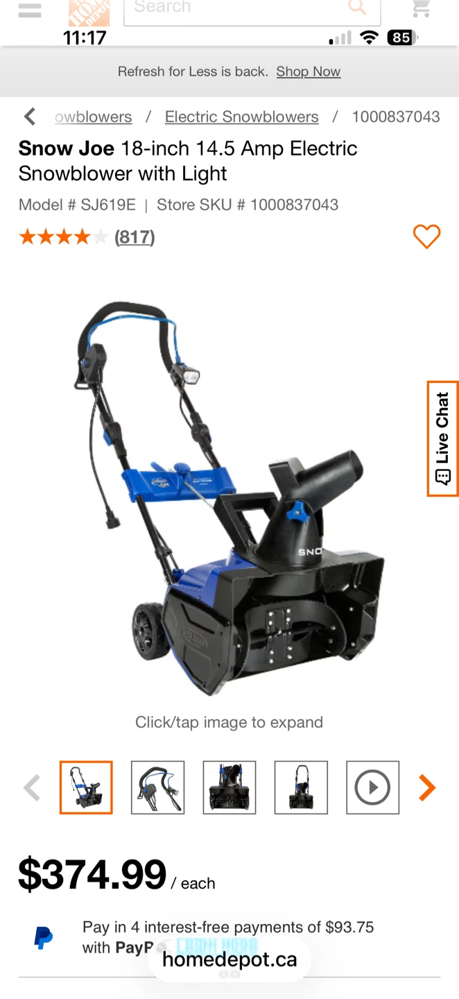 Snow Joe 18-inch 14.5 Amp Electric Snowblower - photo 2