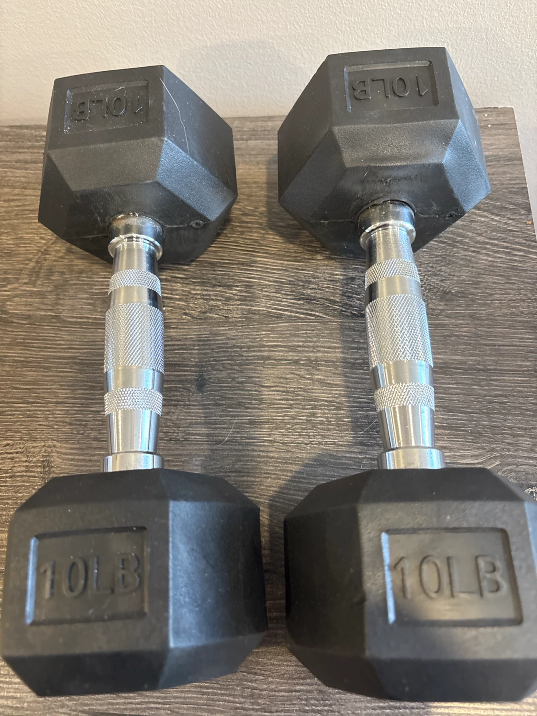 Two 10lb Hex Dumbbells - photo 3