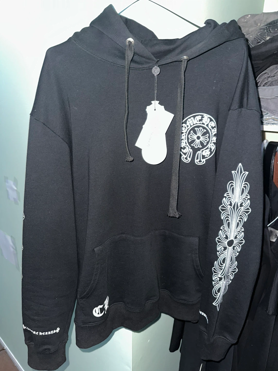 Chrome Hearts Hoodie & Palm Angels Jeans - photo 2