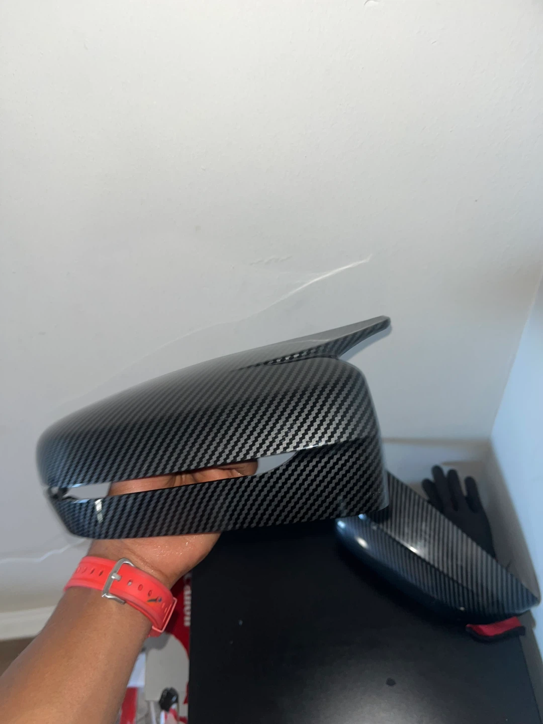 Carbon Fibre Look Side Mirror Covers - photo 3