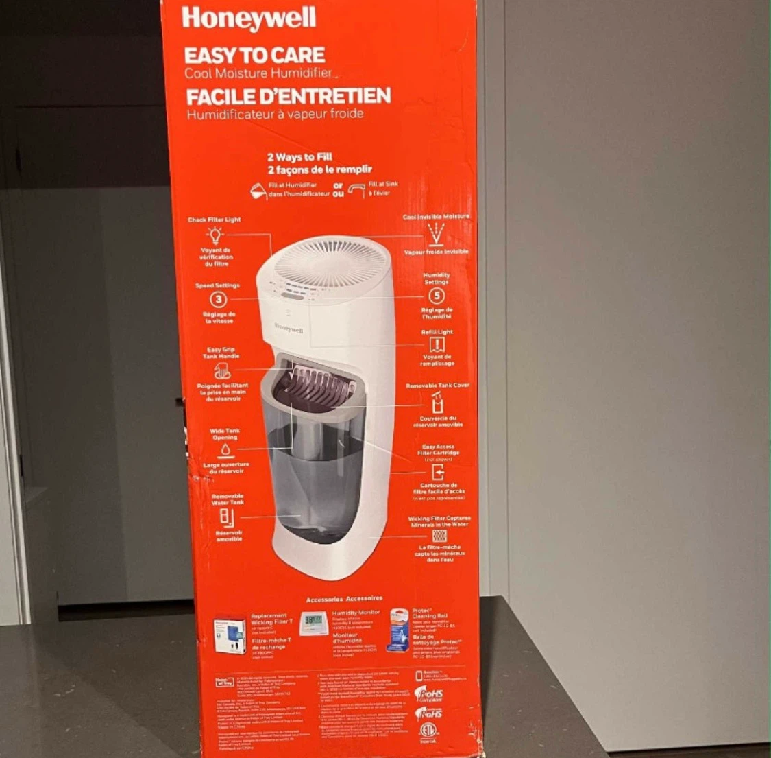 Honeywell Easy to Care Cool Moisture Humidifier - photo 2