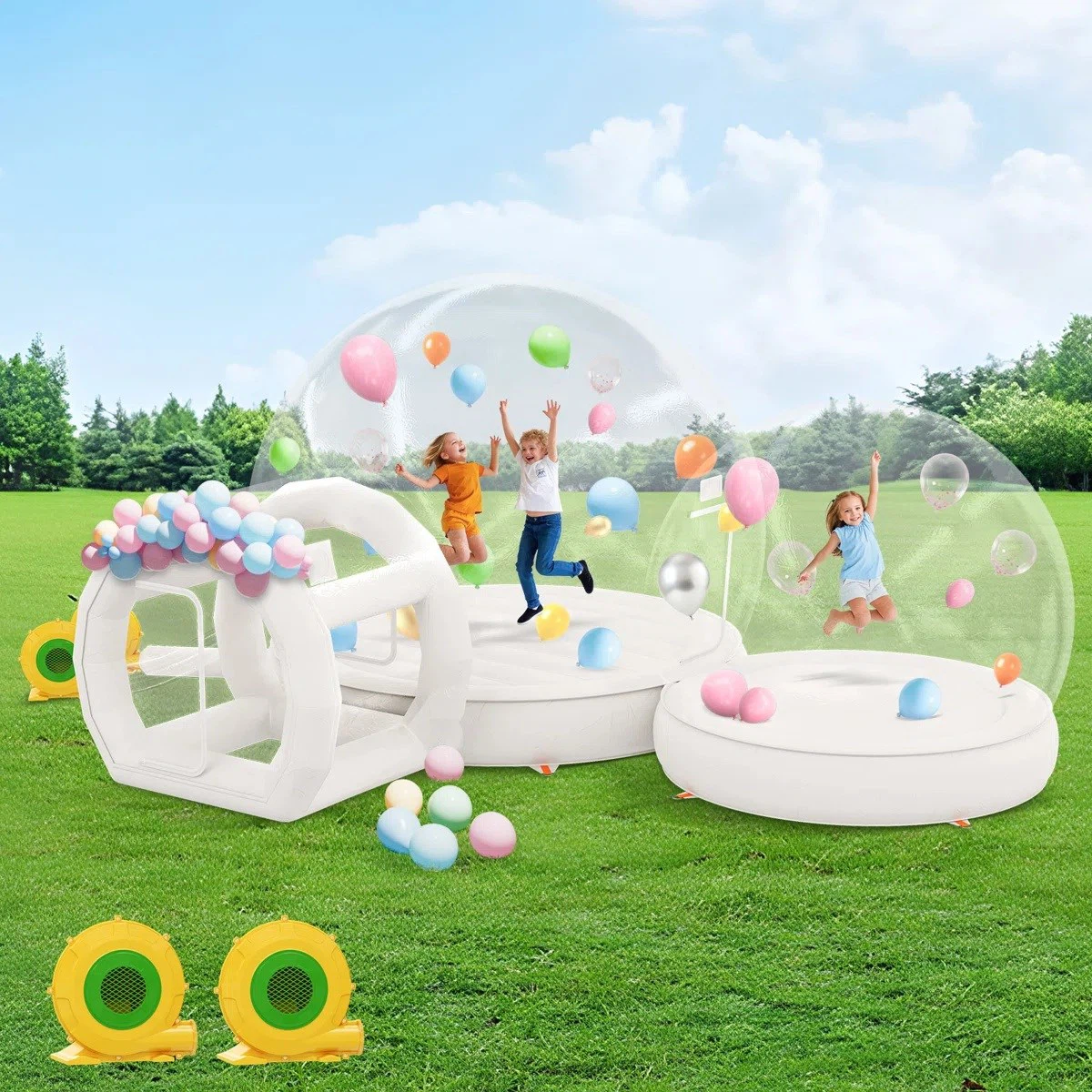 JOCISLAND Double Inflatable Bubble House