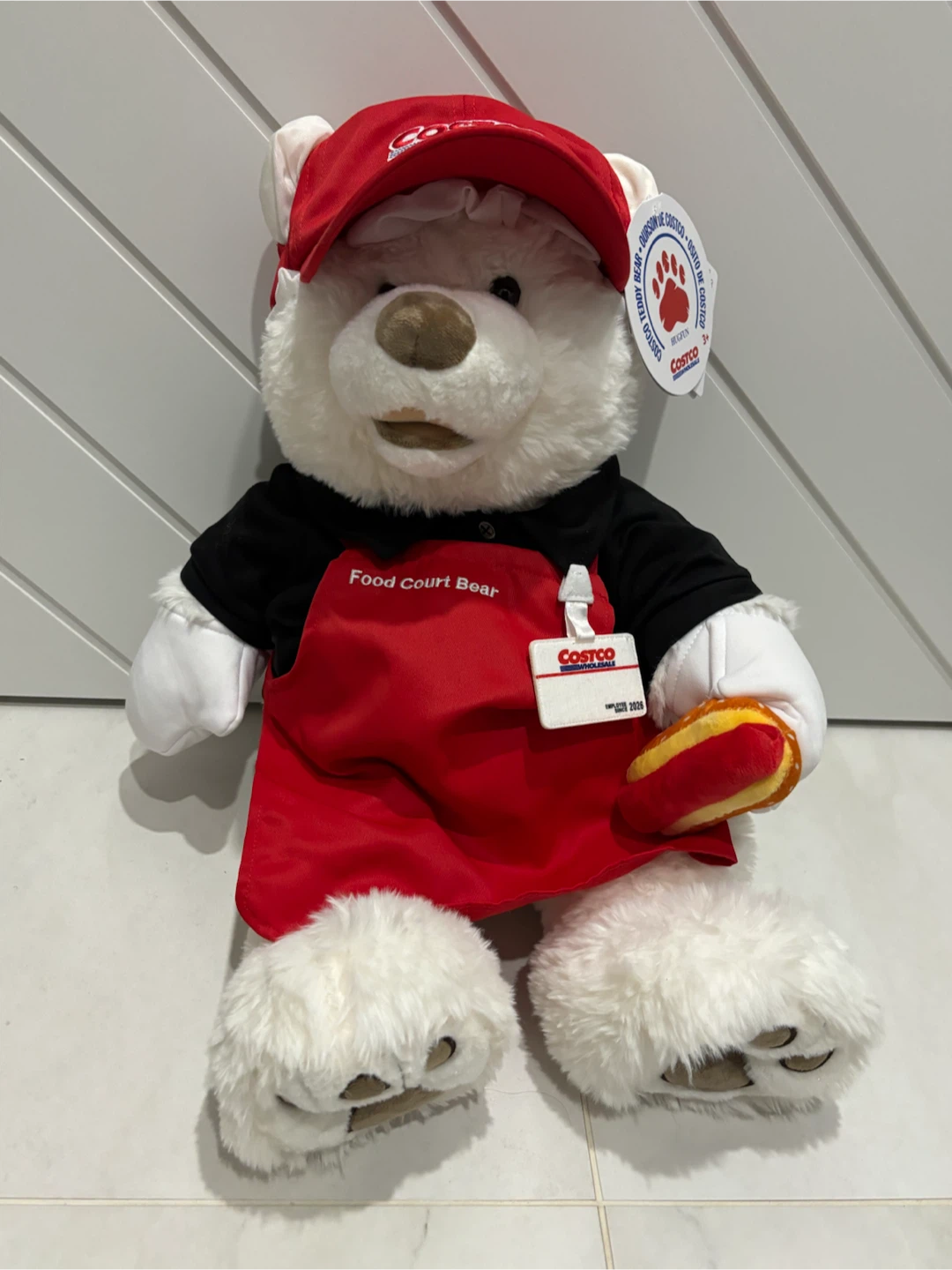 LIMTED ! COSTCO FOOD COURT BEAR, COSTCO TEDDY BEAR 24” PLUSH NEW