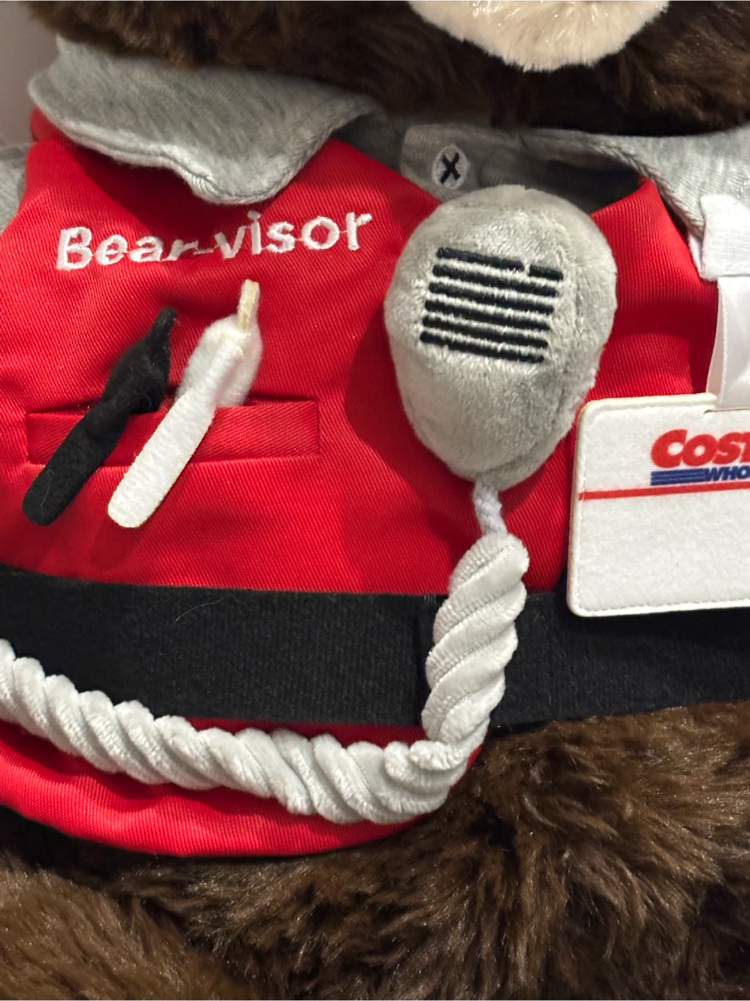 LIMTED ! COSTCO TEDDY BEAR-VISOR, 24” PLUSH NEW WITH TAGS - photo 2