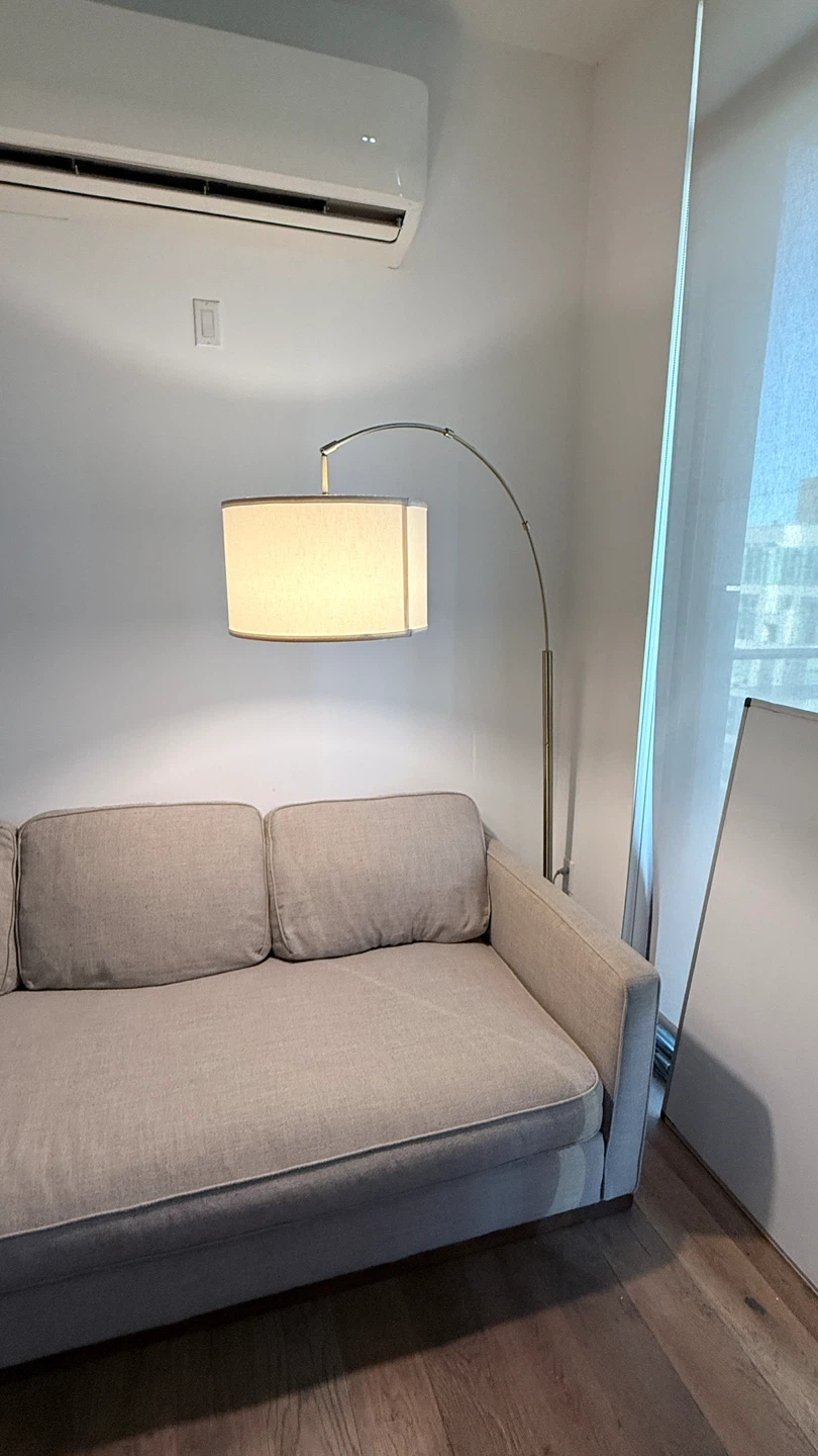 Arched Lamp with Stone Base