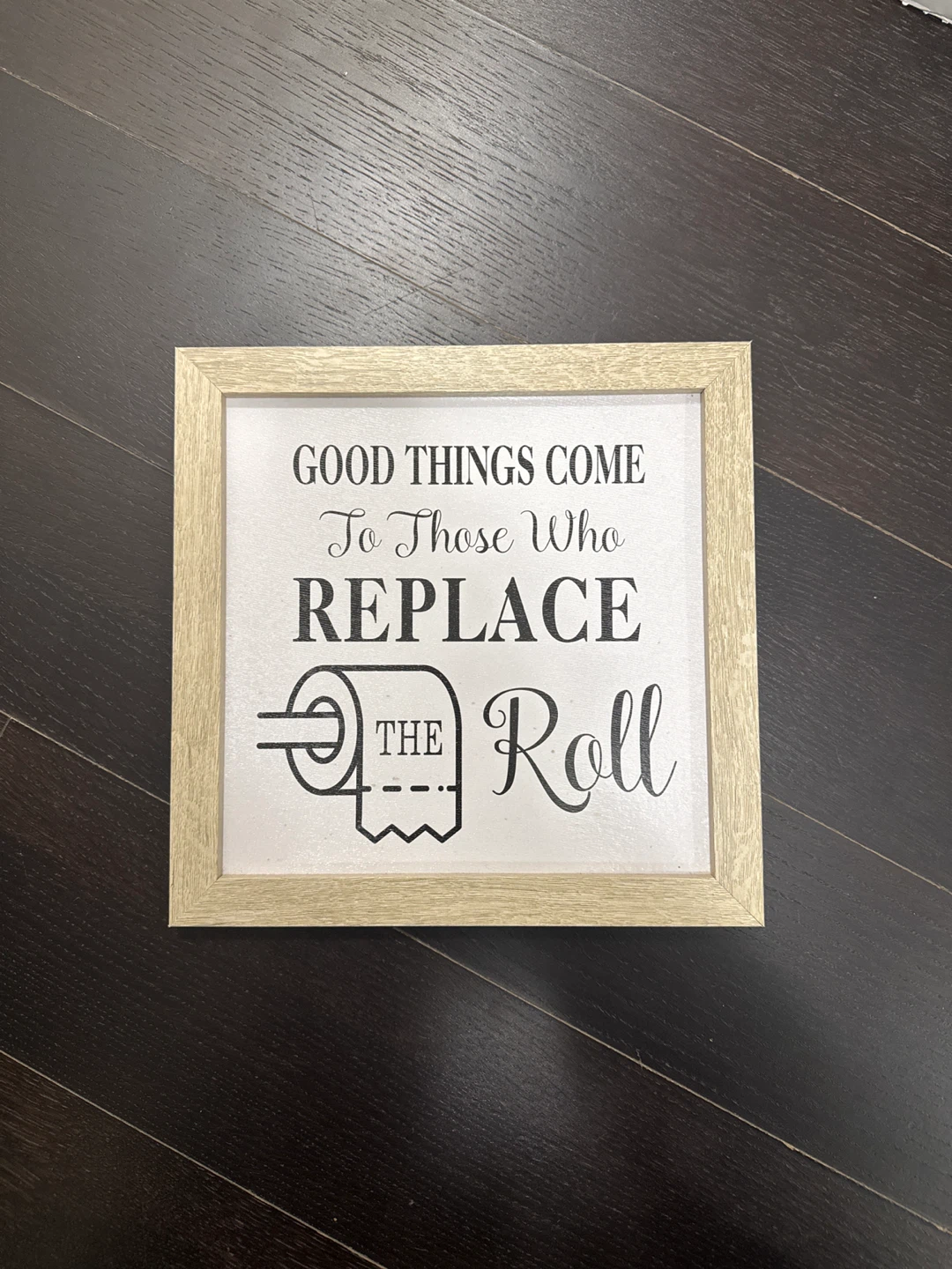 Bathroom Wall Sign