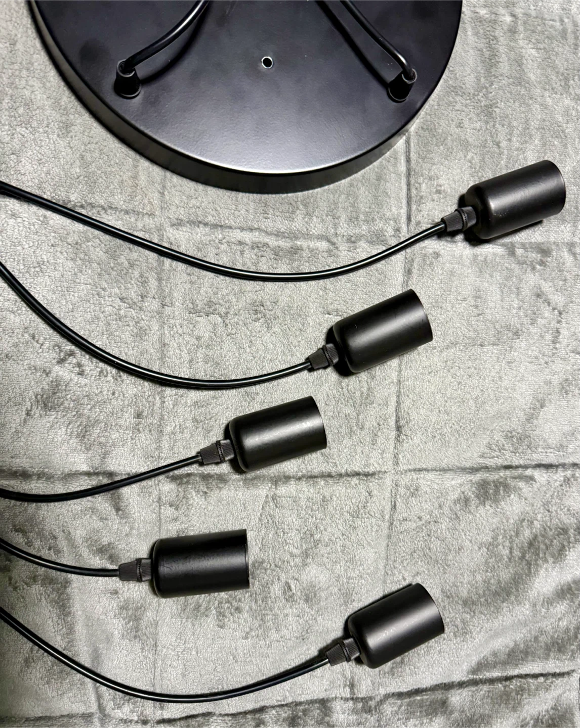 5-Light Black Pendant Chandelier Base - photo 2