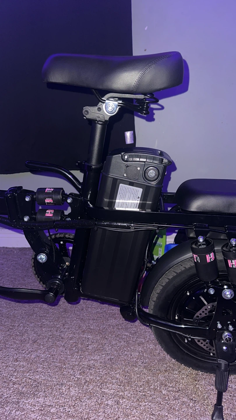 Black Folding Electric Bike - photo 4