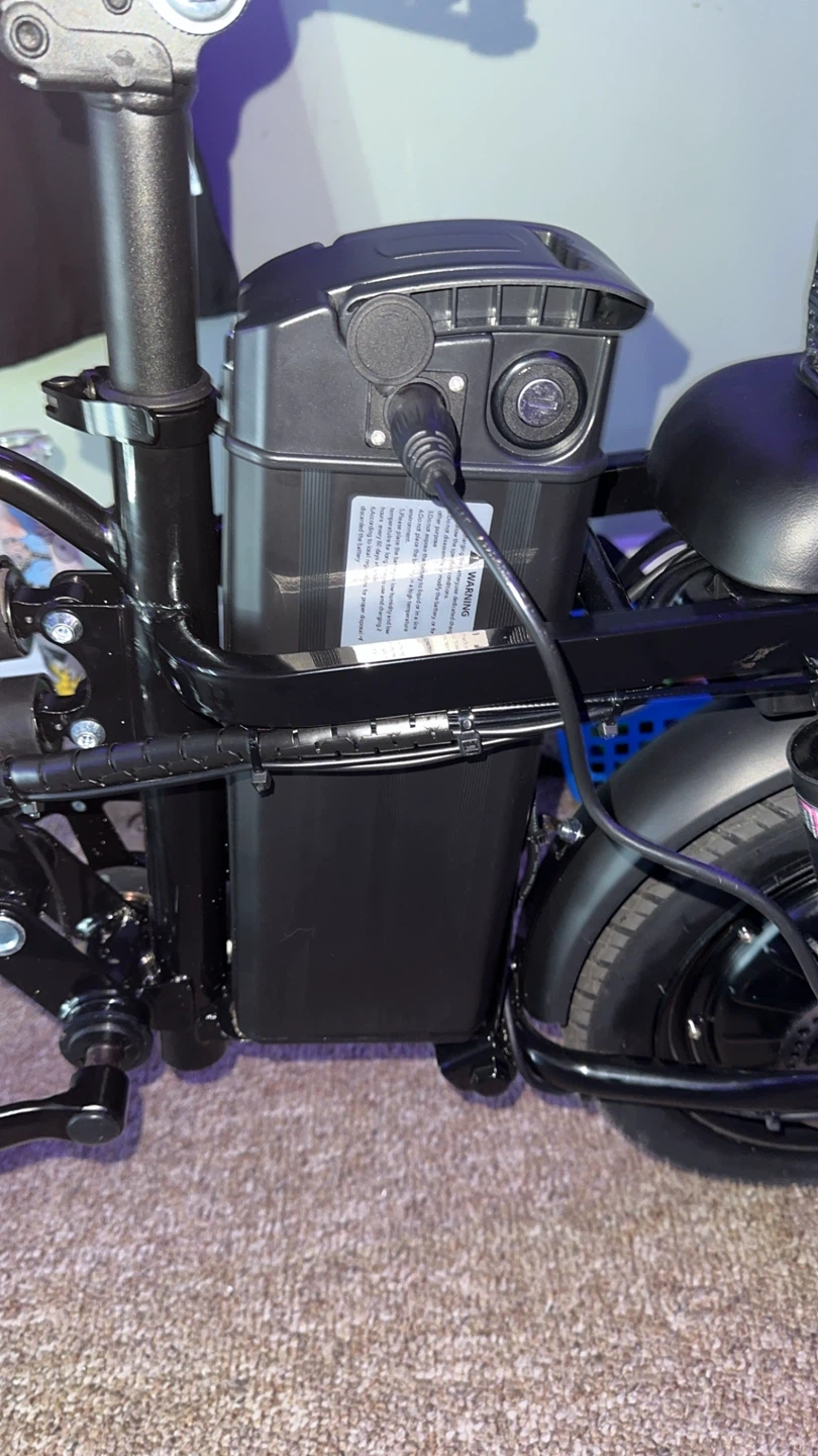 Black Folding Electric Bike - photo 5