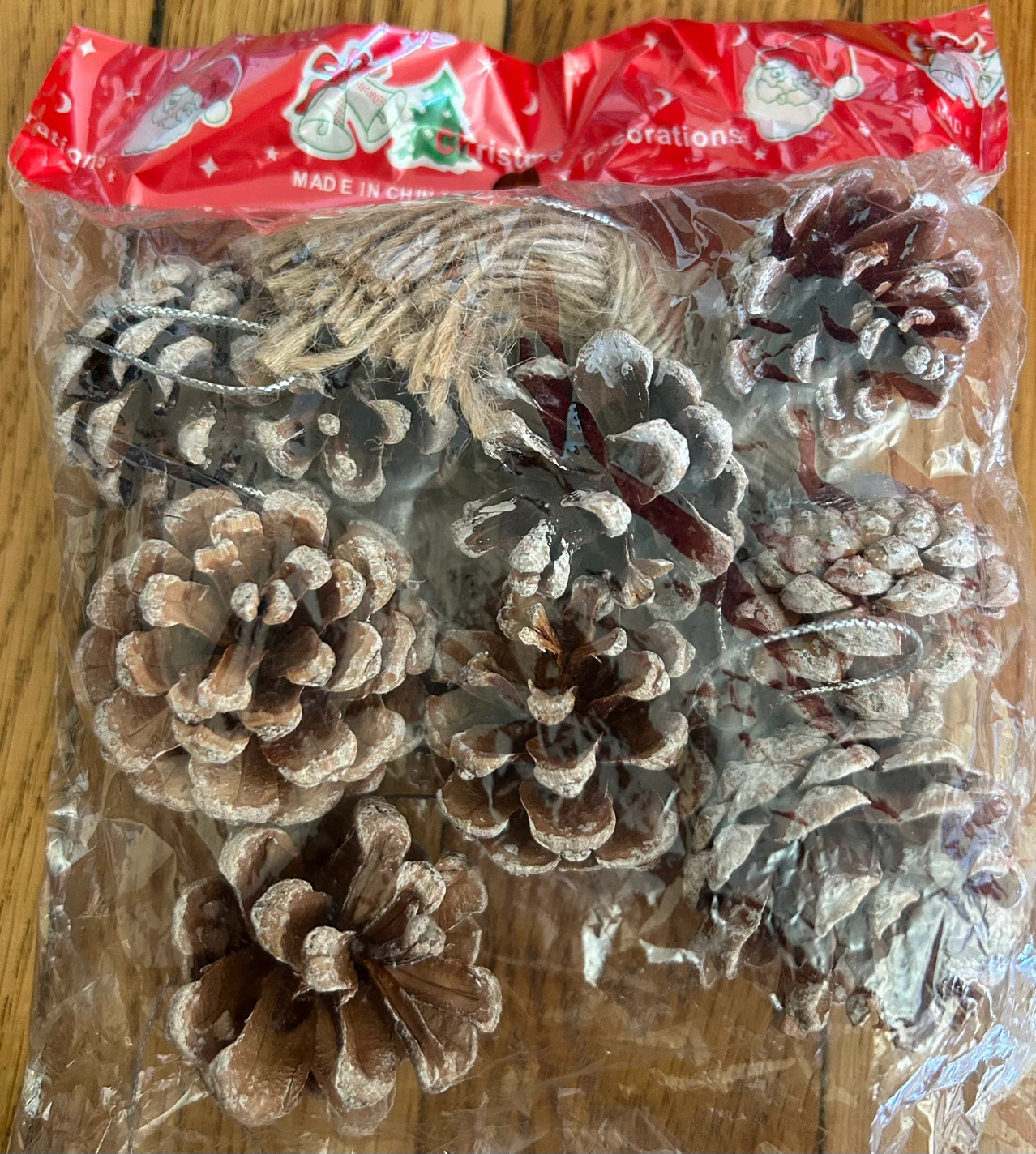 9 PCS Pine Cones for Christmas Tree