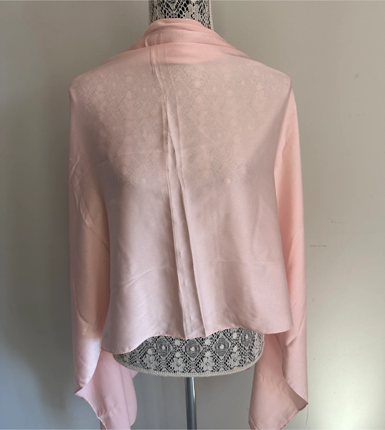 Light Pink Lightweight Shawl