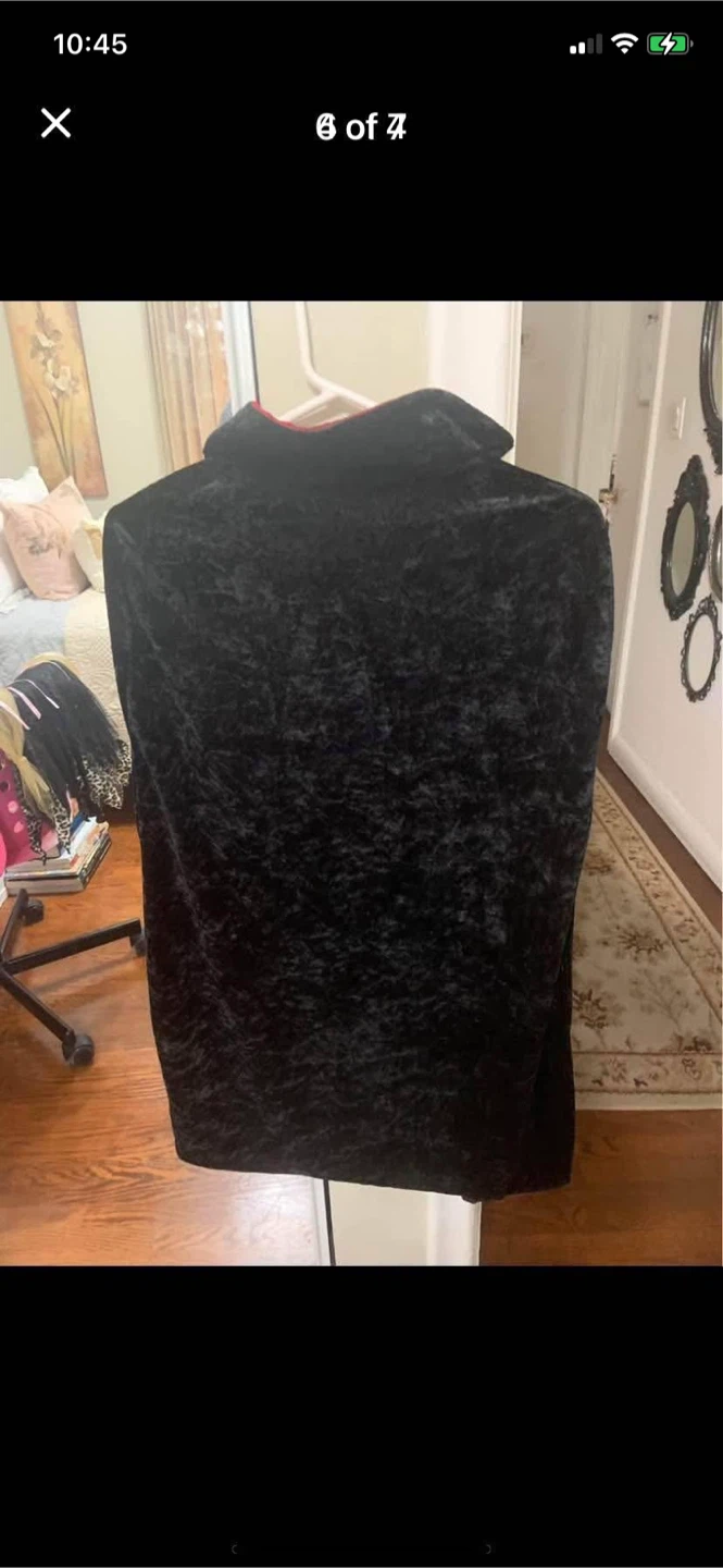 CHILDREN’S  HALLOWEEN CAPE ( COSTUME )  Ages 6-12•Velvet - photo 5