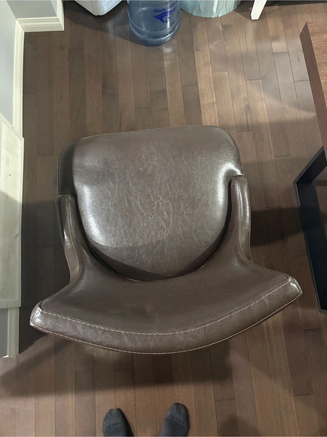 Dark Brown Swivel Bar Stool