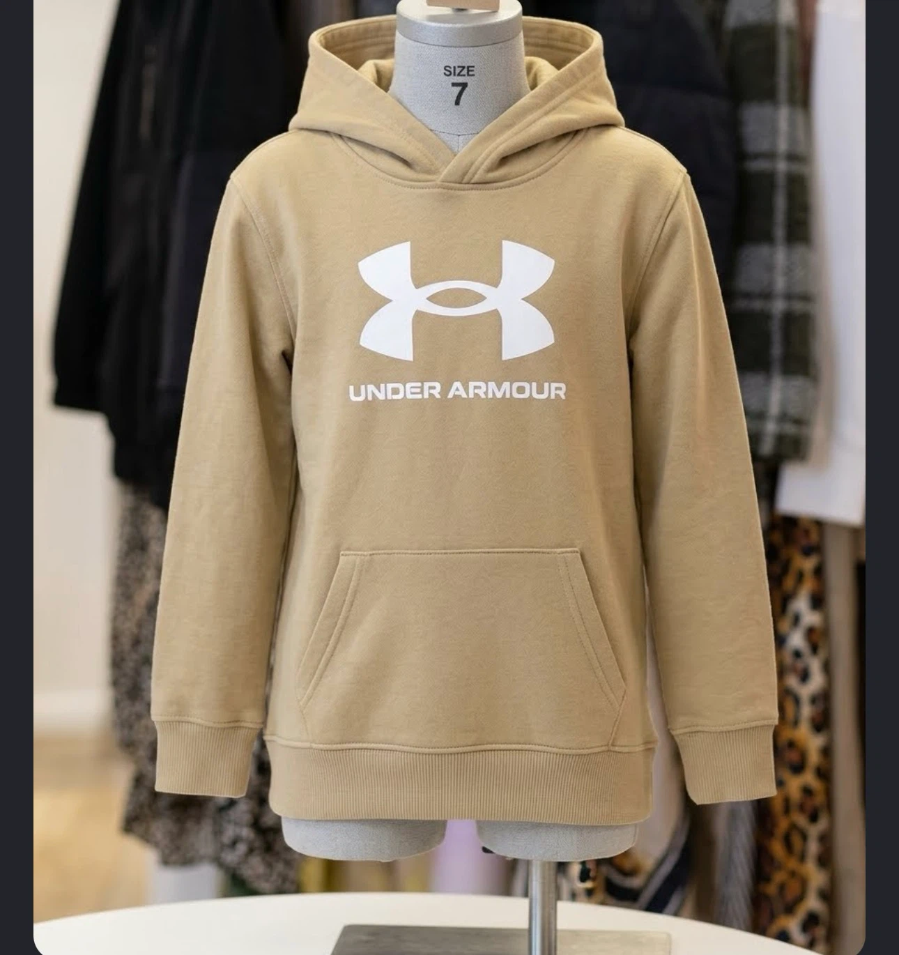 Under Armour Youth Hoodie Tan