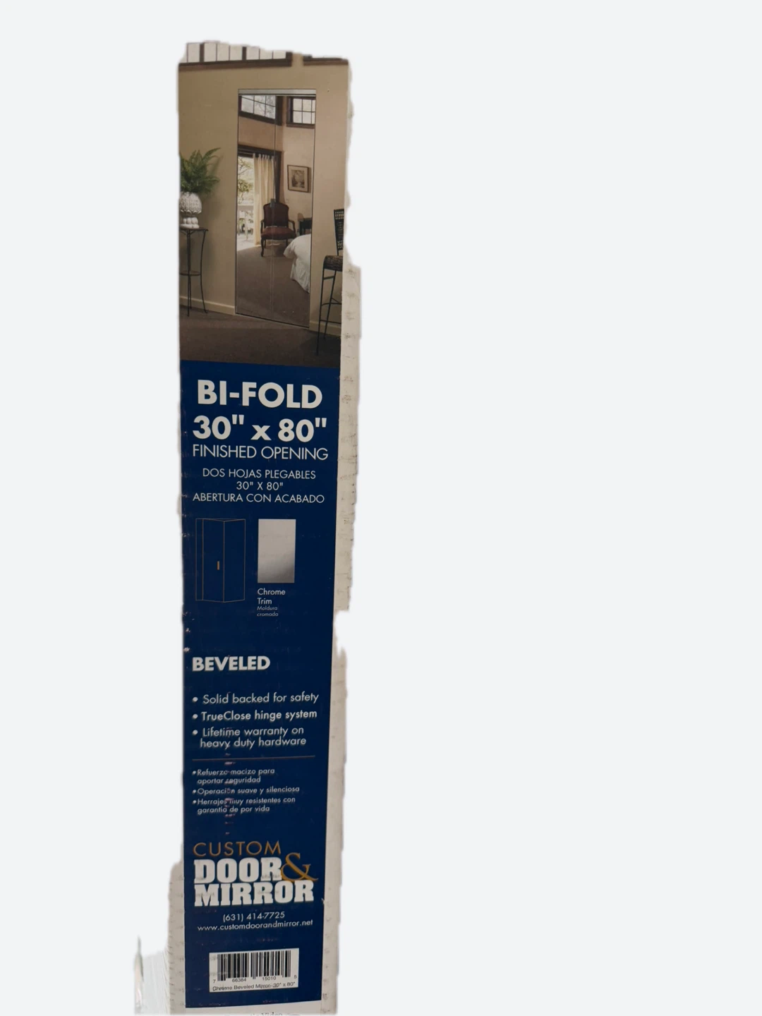 Custom Door & Mirror Bi-Fold Mirror Door 30" x 80" - photo 2