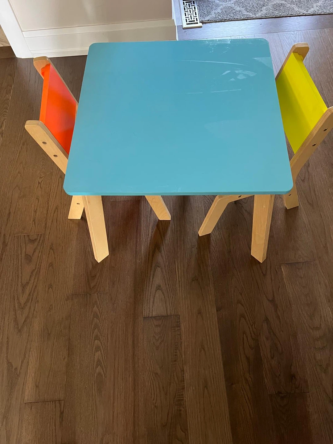 Kids Wooden Play Table and Chairs Set