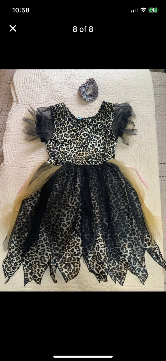 The Children's Place Animal Print Dress and Scrunchie