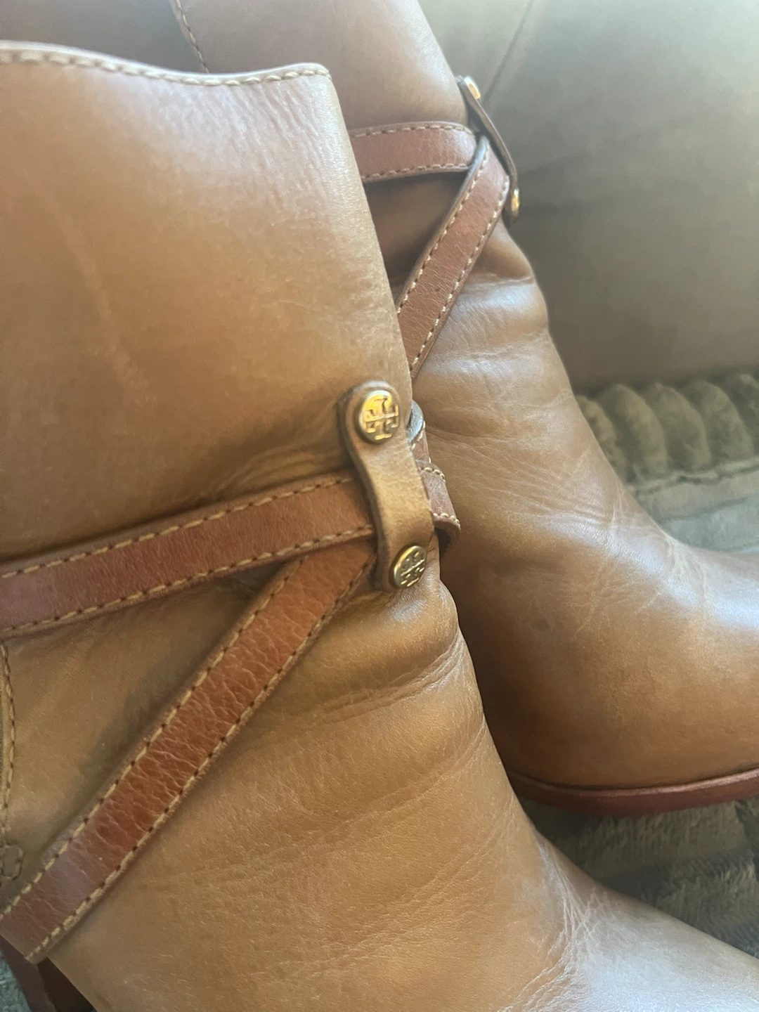 Tory Burch Tan Leather Ankle Boots - photo 3