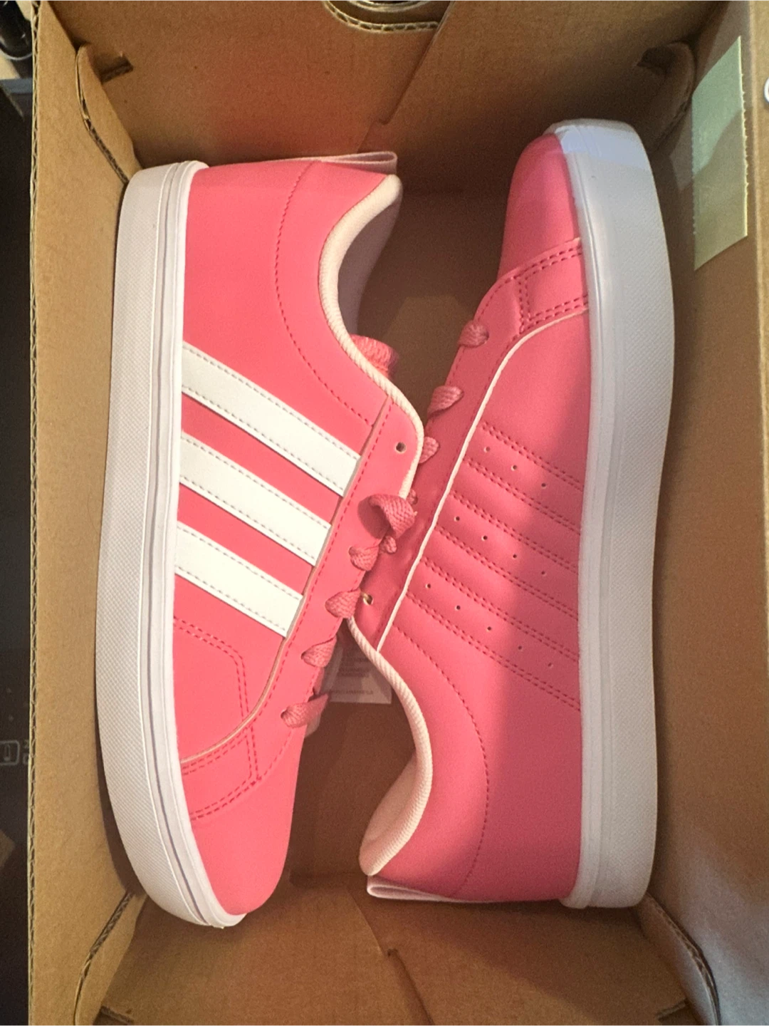NEW Kids Pink Adidas Sneakers - photo 2