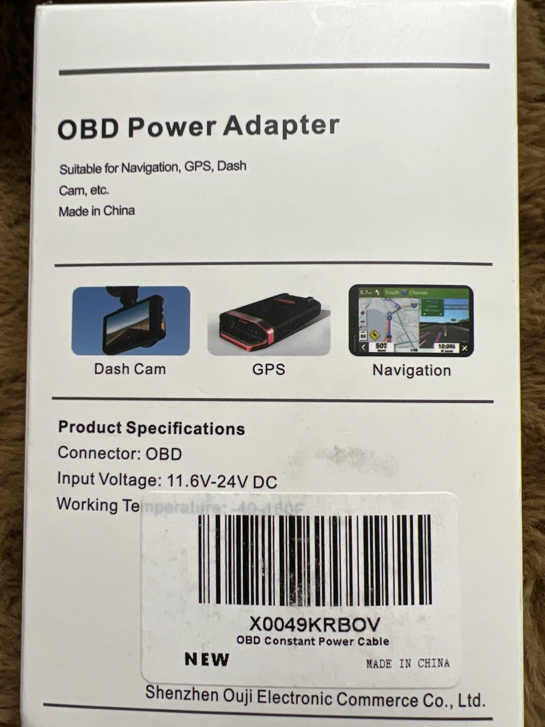 OBD Power Adapter for Dash Cam and GPS - photo 2