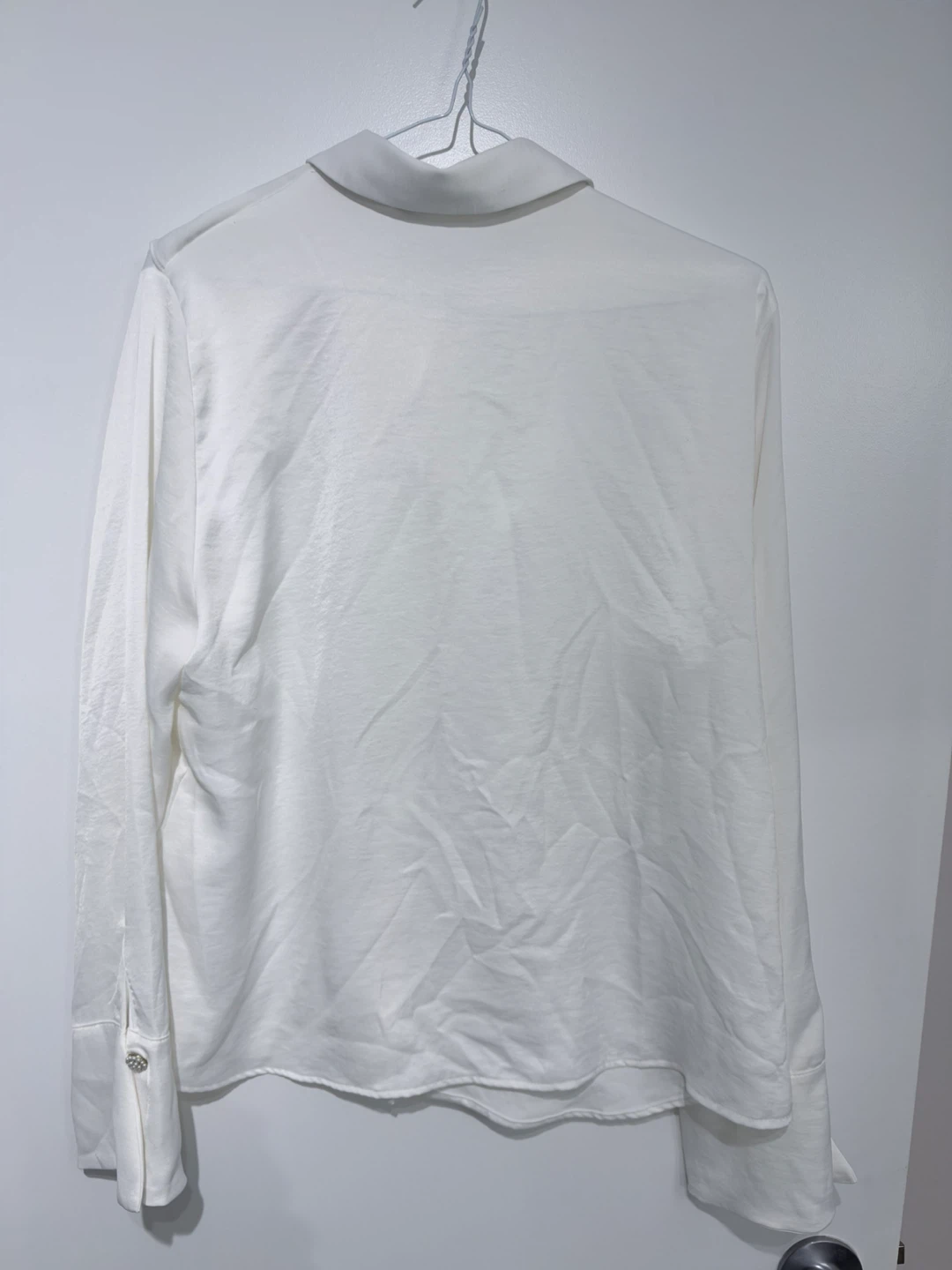 Zara white ruffled blouse - photo 4