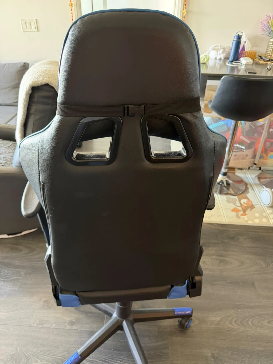 Blue and black gaming chair - photo 2