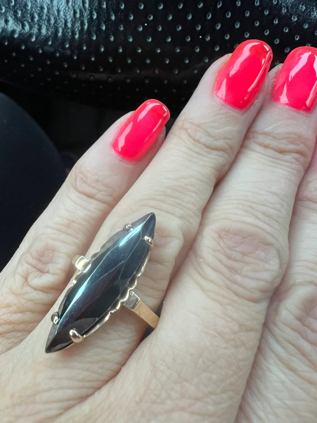Vintage 10k Gold black Alaskan Ring - photo 2