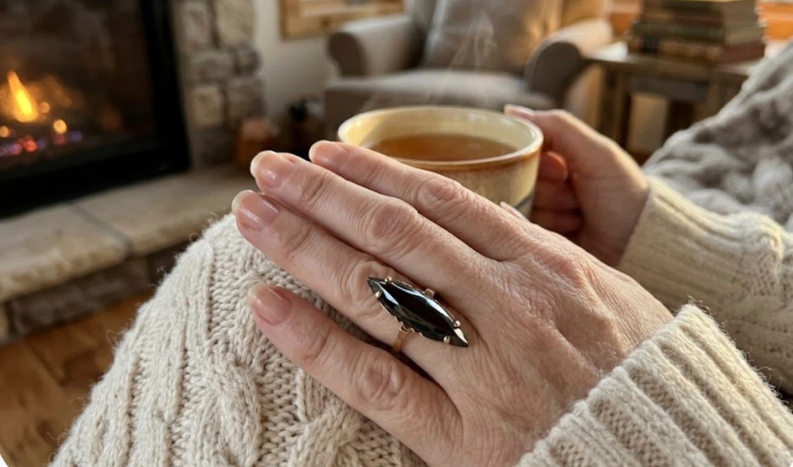 Vintage 10k Gold black Alaskan Ring - photo 4