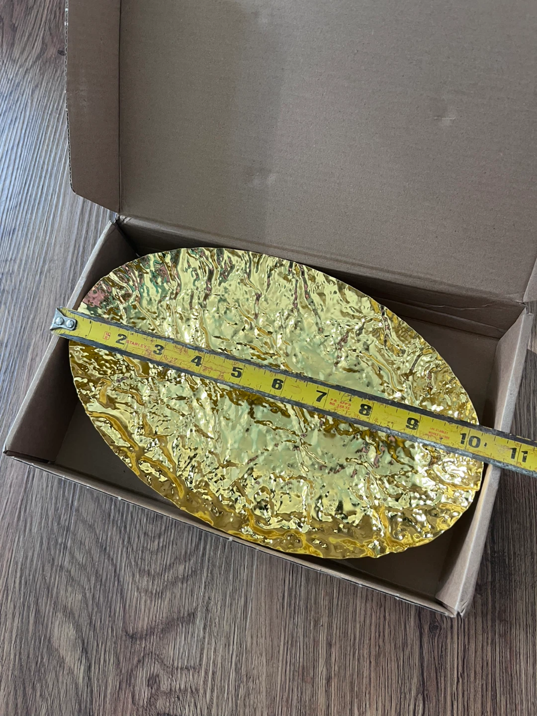 Gold Hammered Decorative Tray