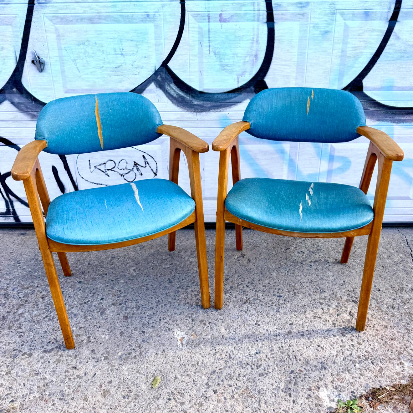 Pair of MCM Armchairs