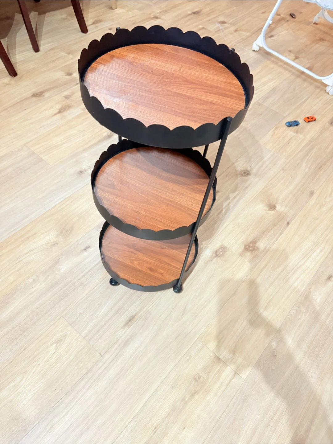 3-Tier Scalloped Rolling Storage Cart - photo 3