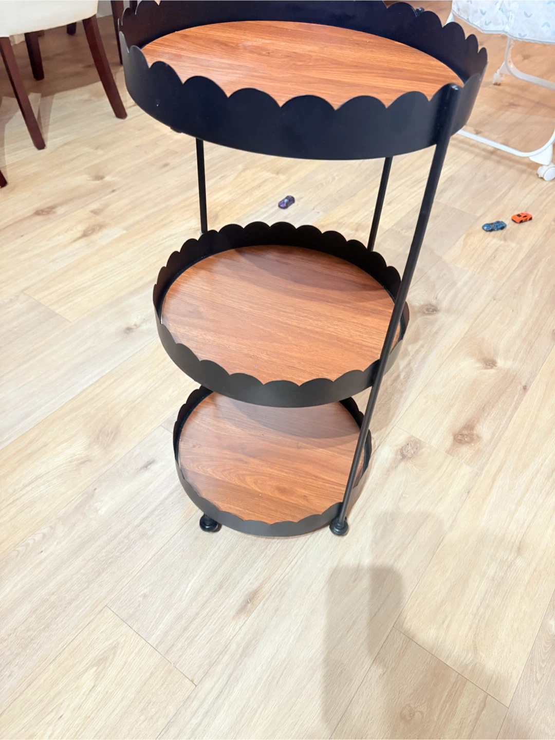 3-Tier Scalloped Rolling Storage Cart - photo 4