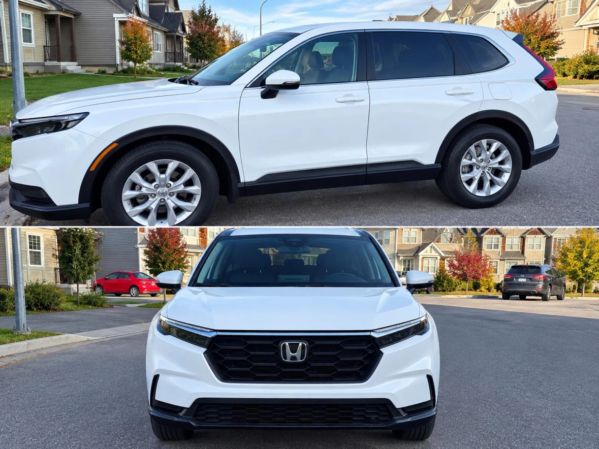 White Honda CR-V SUV