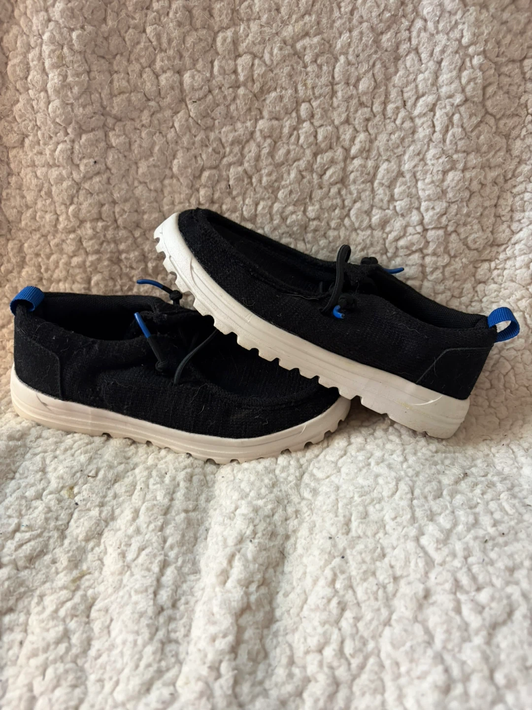 Matthew Black Slip-On Shoes Size 1