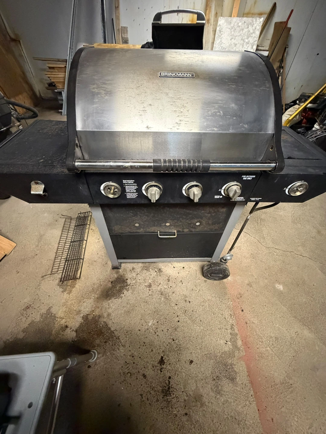 Brinkmann Gas Grill with Side Burner
