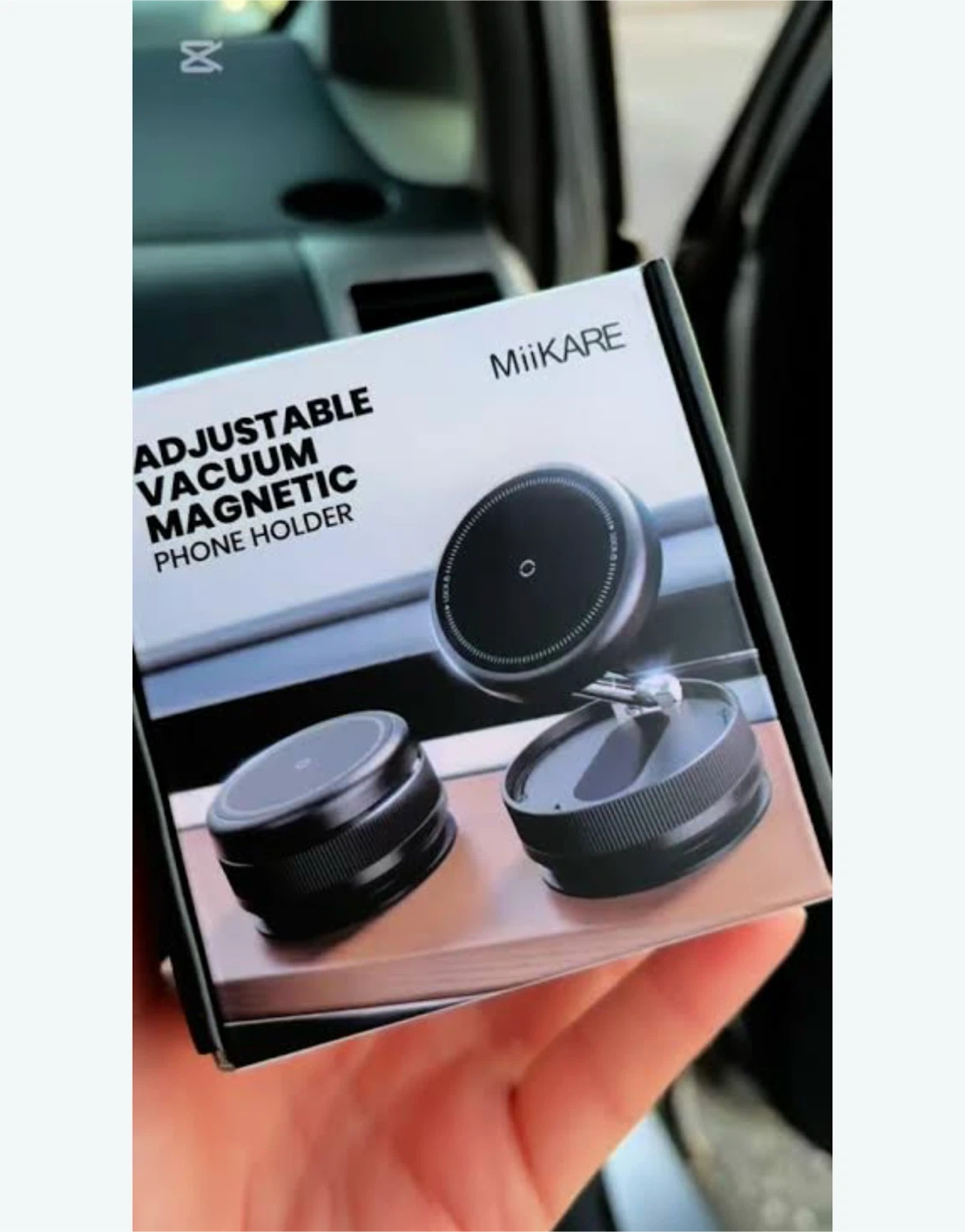 MiiKARE Adjustable Vacuum Magnetic Phone Holder